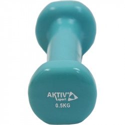 Kézisúlyzó vinyl Aktivsport 0,5 kg türkiz