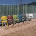 Kerti szék Fedra fekete