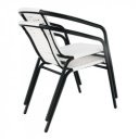 Kerti szék Bergola fehér-fekete