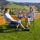 Kerti szék Bergola fehér-fekete