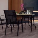 Kerti szék Aldera szürke-fekete