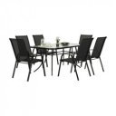 Kerti szék Aldera szürke-fekete