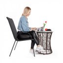 Kerti szék Aldera szürke-fekete