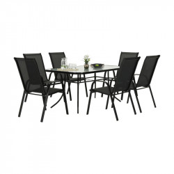 Kerti szék Aldera szürke-fekete