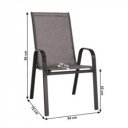 Kerti szék Aldera barna