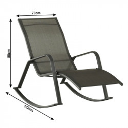 Kerti hintaszék Elvio szürke