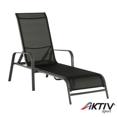 Nyugágy állítható Atreo fekete-szürke