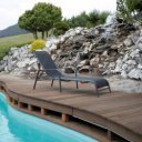 Nyugágy állítható Atreo fekete-szürke