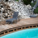 Nyugágy állítható Atreo fekete-szürke