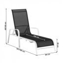 Nyugágy állítható Atreo fehér-szürke