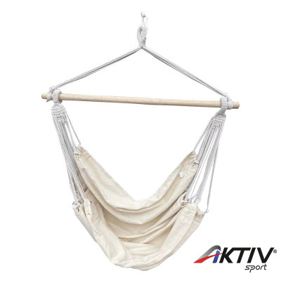 Függőszék állvány nélkül Lindo fehér-bézs