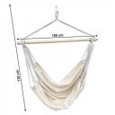 Függőszék állvány nélkül Lindo fehér-bézs