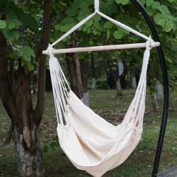 Függőszék állvány nélkül Lindo fehér-bézs