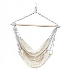 Függőszék állvány nélkül Lindo fehér-bézs Kert Tempo Kondela