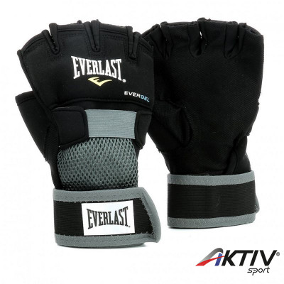 Bandázskesztyű Everlast Evergel fekete-szürke XL