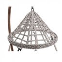 Függőfotel Luanda barna-szürkésbarna-kék