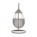 Függőfotel Luanda barna-szürkésbarna-kék