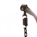 Függőfotel Luanda barna-szürkésbarna-kék