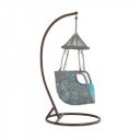 Függőfotel Luanda barna-szürkésbarna-kék