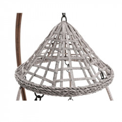 Függőfotel Luanda barna-szürkésbarna-kék