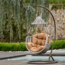 Függőfotel Luanda barna-szürkésbarna