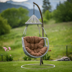 Függőfotel Luanda barna-szürkésbarna