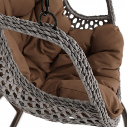 Függőfotel Luanda barna-szürkésbarna