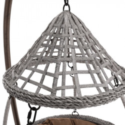 Függőfotel Luanda barna-szürkésbarna