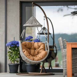 Függőfotel Luanda barna-szürkésbarna