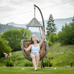 Függőfotel Luanda barna-szürkésbarna