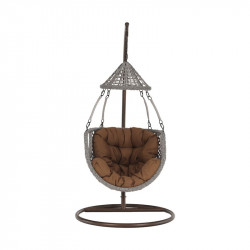 Függőfotel Luanda barna-szürkésbarna