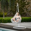 Függőfotel Talise fehér-szürkésbarna