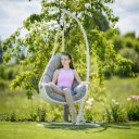 Függőfotel Talise fehér-szürkésbarna