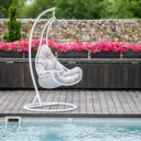 Függőfotel Talise fehér-szürkésbarna