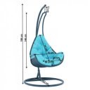 Függőfotel Talise kék-türkiz
