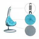 Függőfotel Talise kék-türkiz