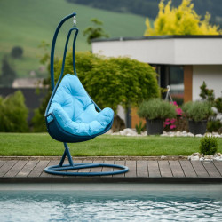 Függőfotel Talise kék-türkiz
