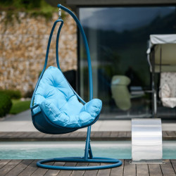 Függőfotel Talise kék-türkiz