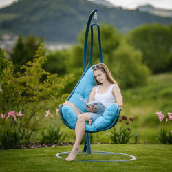 Függőfotel Talise kék-türkiz