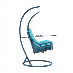 Függőfotel Talise kék-türkiz