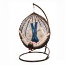 Függőfotel Noela krém-barna