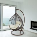 Függőfotel Noela krém-barna