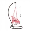 Függőszék állvány nélkül Amado 2 rózsaszín