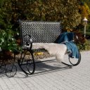 Kerti hintapad Magina fekete