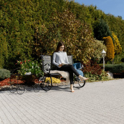 Kerti hintapad Magina fekete