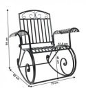 Kerti hintafotel Saidi fekete
