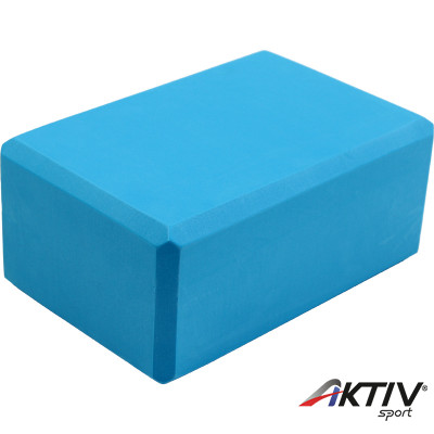 Szépséghibás Aktivsport jóga tégla 23x15x10 cm kék