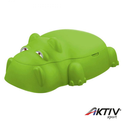 Homokozó vízilovas zöld