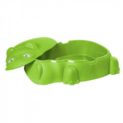 Homokozó vízilovas zöld