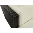 Kerti bútor szett két részes Alera rattan sötétbarna-krém